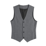 Men's Dress Vests Business Waistcoat Men's Suit Vest Slim Fit