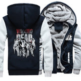 The Walking Dead Clothes Men's Clothing Fall Winter Coat Anime Men's Zipper Sweater