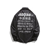 Men Shacket Long Sleeve Autumn Shirt Autumn Men's Shirt Back Letter Printing