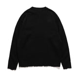 Men Fall Outfits Rap Print Loose Sweater