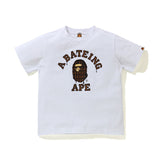 A Ape Print for Kids T Shirt Printed Chocolate Letter Short Sleeve