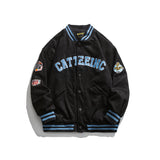 Men Fall Outfits Baseball Jacket Vintage Embroidered Loose Couple Jacket