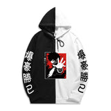 Split Hoodie Demons and Angels Hero Academy Guard Two-Color Hooded Pullover