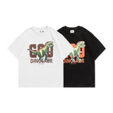 2022 Summer Man T Shirt Dinosaur Graffiti Printing