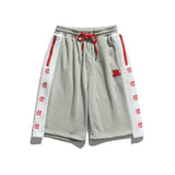 Men Pants Men's Clothes Summer Wear Vintage Men's Shorts Casual Loose Contrast Color Embroidery Sports Shorts