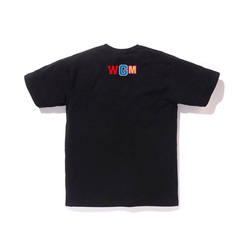 A Ape Print for Kids T Shirt Embroidered T-shirt Cotton Short Sleeve Men and Women