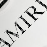 Amiri T Shirt Paisley Letter Crew Neck