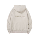 Fog Fear Of God Hoodie Hooded Loose Sweater Alphabet Plus Velvet Printed Men And Women Couple Hoodie Jacket