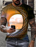 3D T Shirt Digital Printing Sky Visual Effect