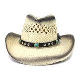 Wester Hats Western Straw Cowboy Hat Men Women Sun Protection by the Sea Beach Hat Sun Hat