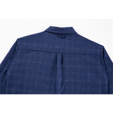 Men Shacket Long Sleeve Autumn Shirt Autumn Stitching Loose Shirt