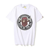 A Ape Print T Shirt T-shirt Short Sleeve Black Fashion Loose