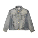 Fog Essentials Coats Autumn and Winter Double Line High Street Casual Denim Jacket for Men and Women