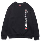 Kanye West Hoodie Skateboard Embroidered Printed round Neck Fleece-Lined Sweater Pullover Long Sleeve
