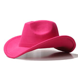 Fedora Hat Woolen Hat Style Western Big Cowboy Hat for Men and Women