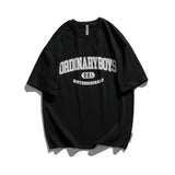 Men T Shirt Summer Casual Tops Men's Clothes Summer Wear Vintage Men's round Neck Short Sleeve Casual Loose Letter Printed T-shirt