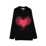Mens Fall Outfits Autumn and Winter Hip Hop Loose Couple Round Neck Multicolor Lazy Sweater Men