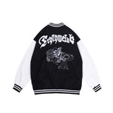 Men Fall Outfits Baseball Uniform Autumn Sports Casual Jacket Loose Couple Jacket