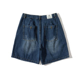 Men Shorts Men's Clothes Summer Wear Retro Men's Shorts Casual Loose Washed-out Denim Shorts Trendy Men