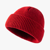 Women Beanies Skullcap Men's Autumn and Winter Knitting Hat Woolen Cap Women