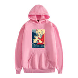 Anime Hoodie Hoodies Pullover Cosplay Costume Zero Two Darling in the Franxx Autumn and Winter Men's and Women's Casual Loose-Fitting Hoodie Sweatshirt