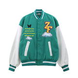 Mens Fall Outfits Hip Hop Jacket Loose Casual Couple Jacket