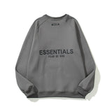 Fog Essentials Long Sleeve round Neck Sweatshirt Fog Younger Brother Seven Seasons Double Line Adhesive Letter Crew Neck Pullover Long Sleeve