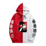 Split Hoodie Demons and Angels Hero Academy Guard Two-Color Hooded Pullover