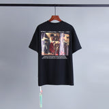 Ow T Shirt Black Oil Painting