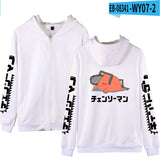 Chainsaw Man Hoodie Anime Peripheral Printed Zipper Hooded
