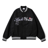 Men Fall Outfits Baseball Uniform Jacket Pilot Leather Jacket