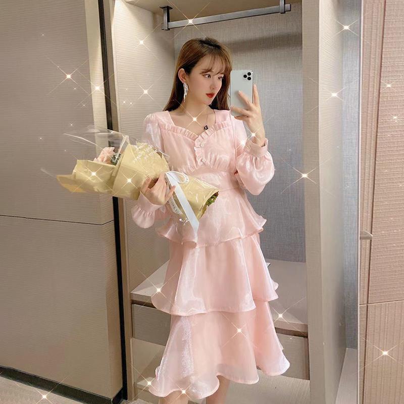 Valentine 'S Day Outfits Cake Dress Autumn And Winter Spring