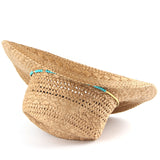 Fedora Hat Western Cowboy Fedora Hat Men and Women Curling Big Brimmed Straw Hat