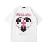 Men's T Shirt Summer Casual Tops Printed Short Sleeve T-shirt Men's Harajuku Style round Neck Half Sleeve Street Fashion Loose Half Sleeve