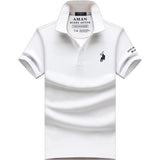 USPA Shirts Short-Sleeved Men's Cotton Lapel Polo Shirt Men