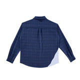 Men Shacket Long Sleeve Autumn Shirt Autumn Stitching Loose Shirt