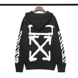 Autumn And Winter Graffiti Arrow Print Long Sleeve Hooded Sweater