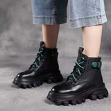 Coachella Cowboy Boots Autumn and Winter Leisure Low-Cut Platform Ankle Boots Women