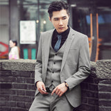 Casual Groom Attire Tuxedo Suits for Men Business Men Suit Winter Suit Men's Casual Business Suit