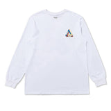 Palace T Shirt Early Autumn Triangle Color Printed Men 'S and Women 'S Long Sleeves T-shirt