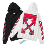 Graffiti Hooded Sweater Ow Male And Female Couples Wear Coat