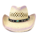 Wester Hats Western Straw Cowboy Hat Men Women Sun Protection by the Sea Beach Hat Sun Hat