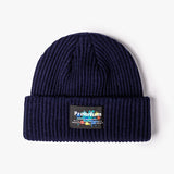 Women Beanies Autumn and Winter Jacquard Letters Men Skullcap Knitted Hat Women Woolen Cap