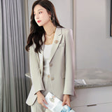 Women Pants Suit Uniform Designs Formal Style Office Lady Bussiness Attire Spring and Autumn Long Sleeve Premium Suit
