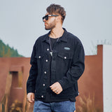 Men plus Size Coats Fall/Winter Men's Denim Jacket Autumn Coat