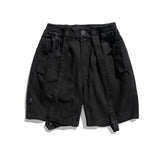 Men Shorts Men's Clothes Summer Wear Retro Men's Shorts Casual Loose Suspender Overalls Fifth Pants Trendy Men