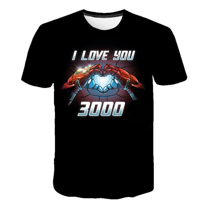 ARC Reactor Iron Man T Shirt Iron Man round Neck Printing