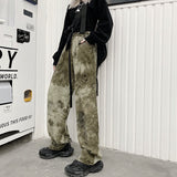 Harajuku Clothing Men Classic Retro Pants Straight Leg Pant Vintage High Waist Casual Pants Men and Women Wide Leg Pants Trousers