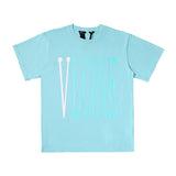 Vlone Men's Top Summer Fashion Letter Popular Short Sleeve Tshirt