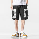 Mens Cargo Shorts Summer Trendy Patchwork Paisley Big Workwear with Pocket Shorts Loose Fifth Pants Beach Pants Men